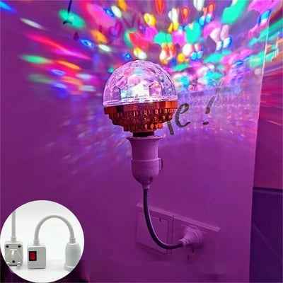 🎉 The Ultimate Party Essential — Colorful Rotating Disco Ball Light