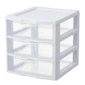 3-Tier Plastic Desktop Drawer Organizer – Compact Multi-Drawer Storage Cabinet to Tidy Up Your Desk & Countertop