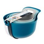 4-Piece Nesting Plastic Mixing Bowl Set – Convenient Stackable Prep Bowls with Pour Spouts & Comfort Handles for All Your Baking & Cooking Tasks