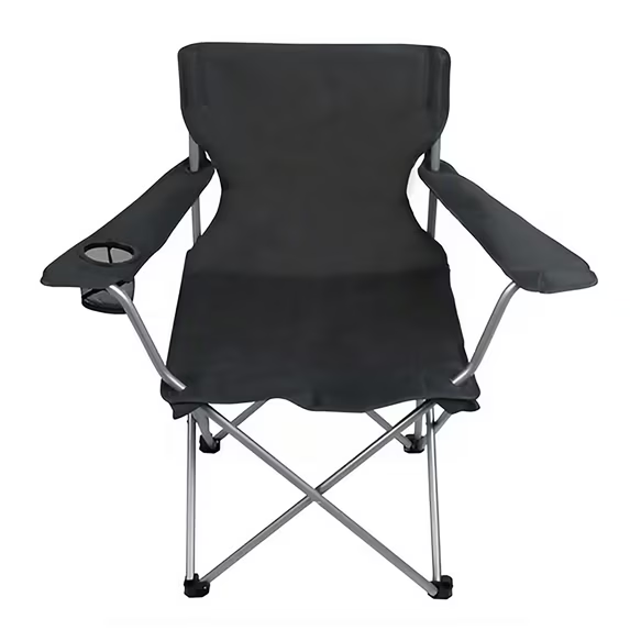 Portable Quad Folding Camping Chair with Cup Holder – Your Go-To Outdoor Seat for Adventures & Garden Relaxation