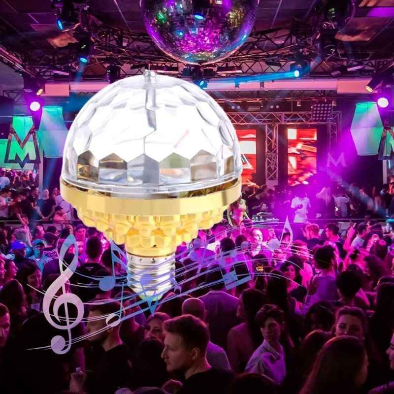 🎉 The Ultimate Party Essential — Colorful Rotating Disco Ball Light