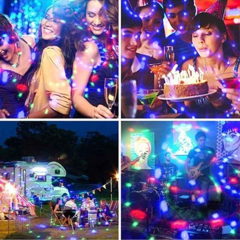 🎉 The Ultimate Party Essential — Colorful Rotating Disco Ball Light