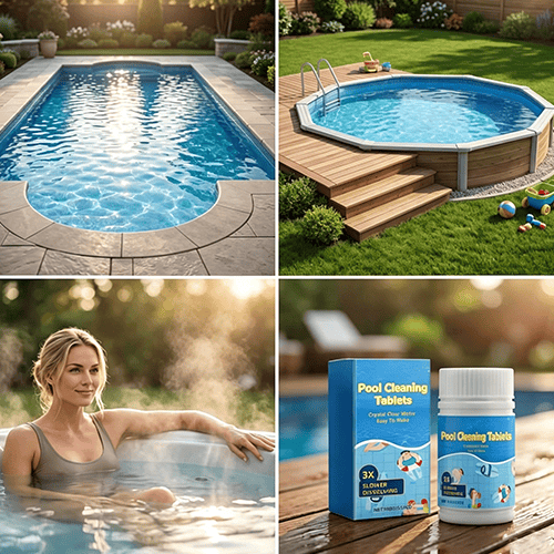 Summer Sales: Buy 2 Get 2 Free! Pool Cleaning Tablets with 3X Slow-Dissolve Formula